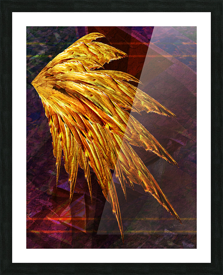Icarus right wing  Framed Print Print
