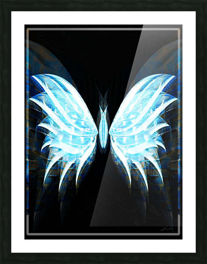 Blue Picture Frame print