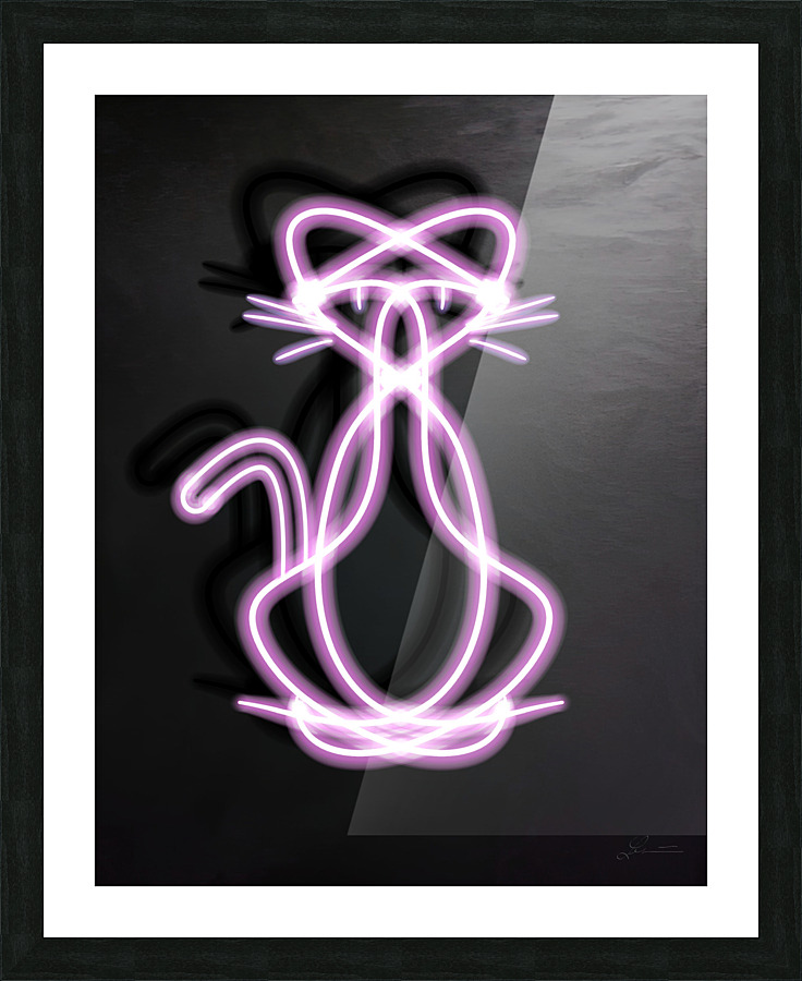Purr Picture Frame print