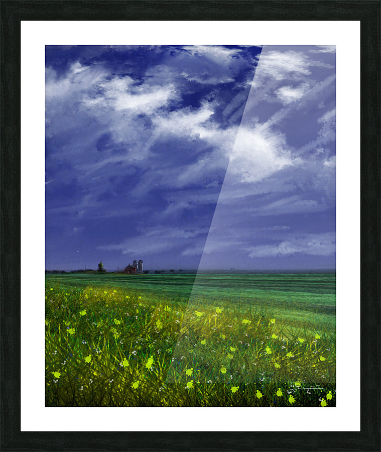 Sewn Picture Frame print