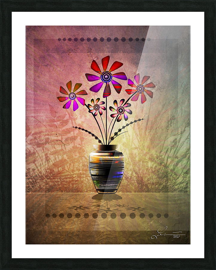 Pinwheel  Picture Frame print