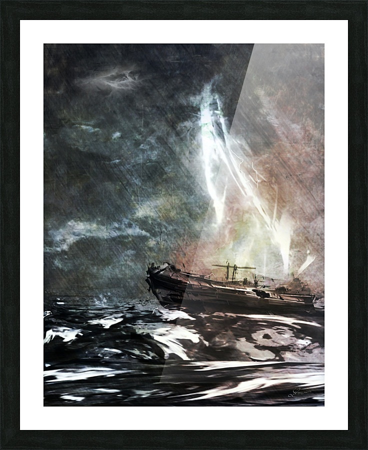 Struck Picture Frame print