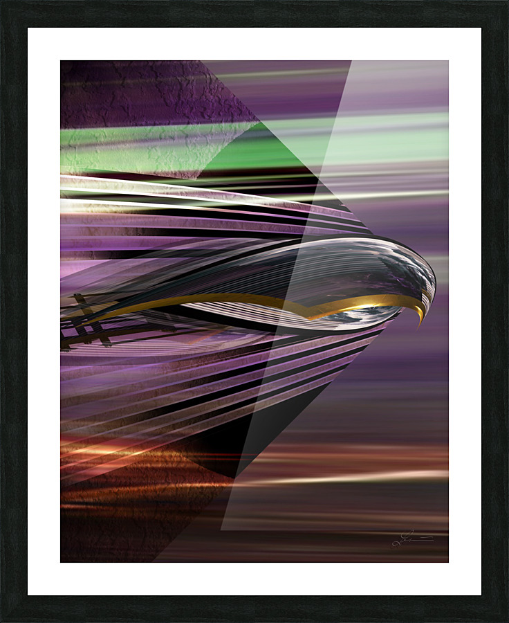 Mach kingbird Picture Frame print